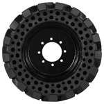 Set of 4 Solid Skid Steer Tires 10-16.5 / 10x16.5 - Heavy Duty