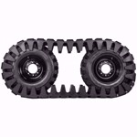 Set of 2, 10" LM Camoplast Rubber OTT Tracks - Extreme Duty