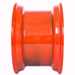 Set of 4, 12x16.5 Skid Steer Wheel/Rim 16.5x9.75 - Bobcat Orange