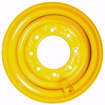 Set of 4, 12x16.5 Skid Steer Wheel/Rim 16.5x9.75 - New Holland Yellow