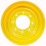 Set of 4, 12x16.5 Skid Steer Wheel/Rim 16.5x9.75 - New Holland Yellow