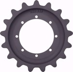Aftermarket John Deere 319E, 333E, 322E Sprocket ID2641 - Heavy Duty 8 Bolt Holes, 17 Teeth