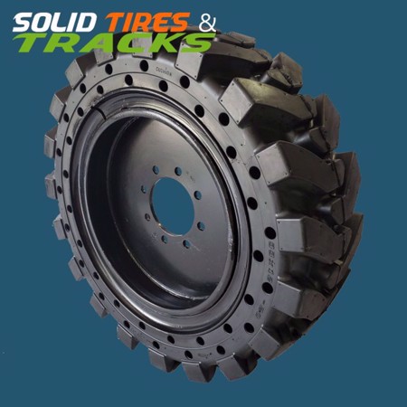 Set of  4 Mclaren Solid Skid Steer Tires 12x16.5 / 12-16.5