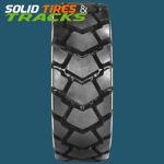 Set of 4, Solid Skid Steer Tires 12-16.5 with 9" center hub for Bobcat 750+ - Severe Duty 05