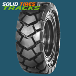 Set of 4 Solid Skid Steer Tires 10-16.5 / 10x16.5 - Severe Duty