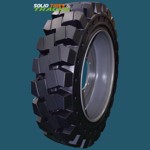 Set of 4 Solid Skid Steer Tire 10-16.5 / 10x16.5 - Severe Duty Non-Directional