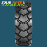 Set of 4 Solid Skid Steer Tires 12-16.5 / 12x16.5 - Severe Duty