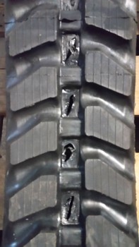 Two 7" Excavator Rubber Tracks 180x72x40 - Heavy Duty Block Pattern