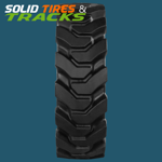 Set of 4 Solid Skid Steer Tires 10-16.5 / 10x16.5 - Standard Duty