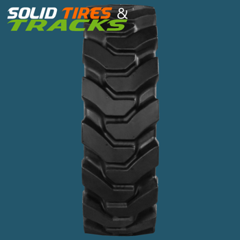 Set of 4 Solid Skid Steer Tires 5.70-12 / 5.70x12 - Heavy Duty