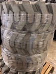 Set of 4, 12-16.5 Solid Skid Steer Tires for Bobcat 750+ -Non Marking Grey