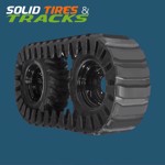 Set of 2, 10" Rubber Over The Tire OTT Tracks for 10-16.5 tires - Extreme Duty