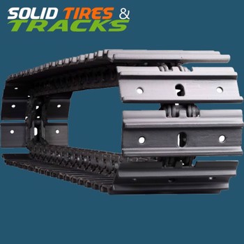 Set of 2, 300mm Excavator Steel Tracks with Grouser Shoes x 41 links - Heavy Duty
