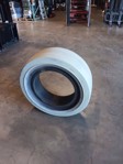 Set of 4, 31x10-20/ 10-16.5 Smooth Solid Skid Steer Tires - Non Marking Gray