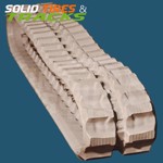 Set of 2, Mini-Excavator Non-Marking Rubber Tracks - Heavy Duty