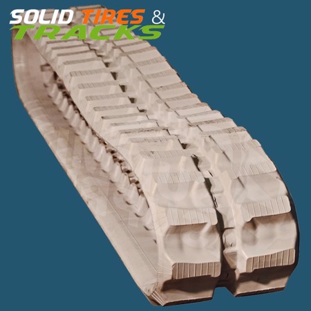 Set of 2, Mini-Excavator Non-Marking Rubber Tracks - Heavy Duty