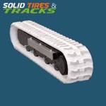 Set of 2, Mini-Excavator Non-Marking Rubber Tracks - Heavy Duty