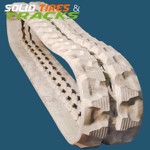 Set of 2, Mini-Excavator Non-Marking Rubber Tracks - Heavy Duty