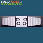 24" 600mm Chain-On Rubber Pad fits Bobcat - Heavy Duty