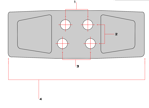 24" 600mm Chain-On Rubber Pad fits Bobcat - Heavy Duty