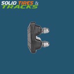 16" 400mm Bolt-On Rubber Pad 135mm Pitch- Heavy Duty