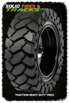 Set of 4 Solid Skid Steer Tires 10-16.5 - L5 Heavy Duty