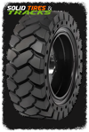 Set of 4 Solid Skid Steer Tires 10-16.5 - L5 Heavy Duty