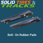400mm Bolt-On Rubber Pad 135mm Pitch- Heavy Duty