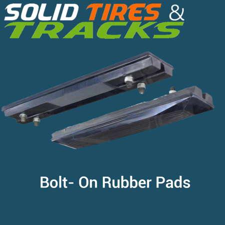 16" 400mm Bolt-On Rubber Pad 150mm Pitch