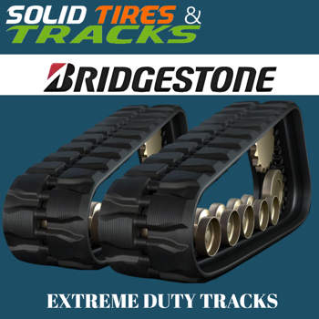 400x86x52 Bridgestone CTL Rubber Tracks- Block Pattern