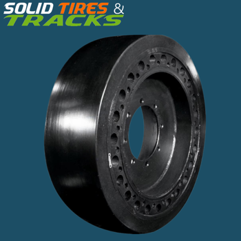 Smooth Solid Skid Steer Tires 10-16.5 - Severe Duty