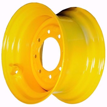 Set of 4, 10x16.5 Skid Steer Wheels/Rims 16.5x8.25 - New Holland Yellow